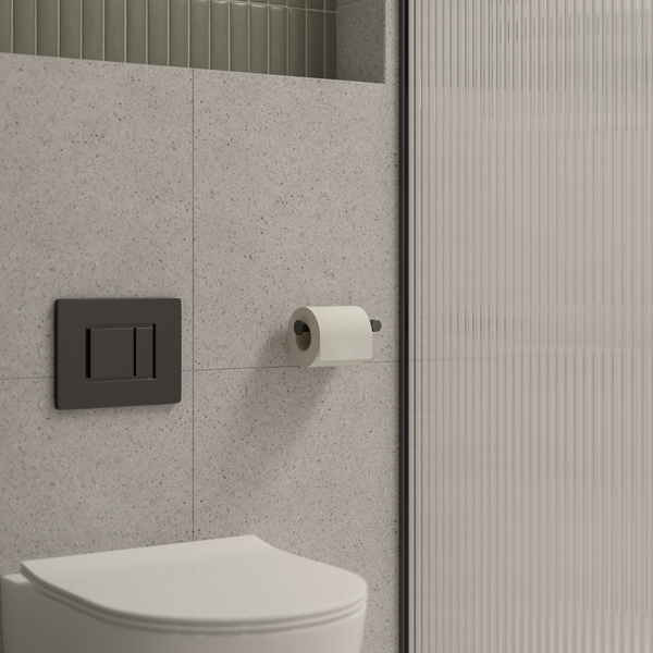 Alma Farina Toilet Roll Holder Brushed Gunmetal