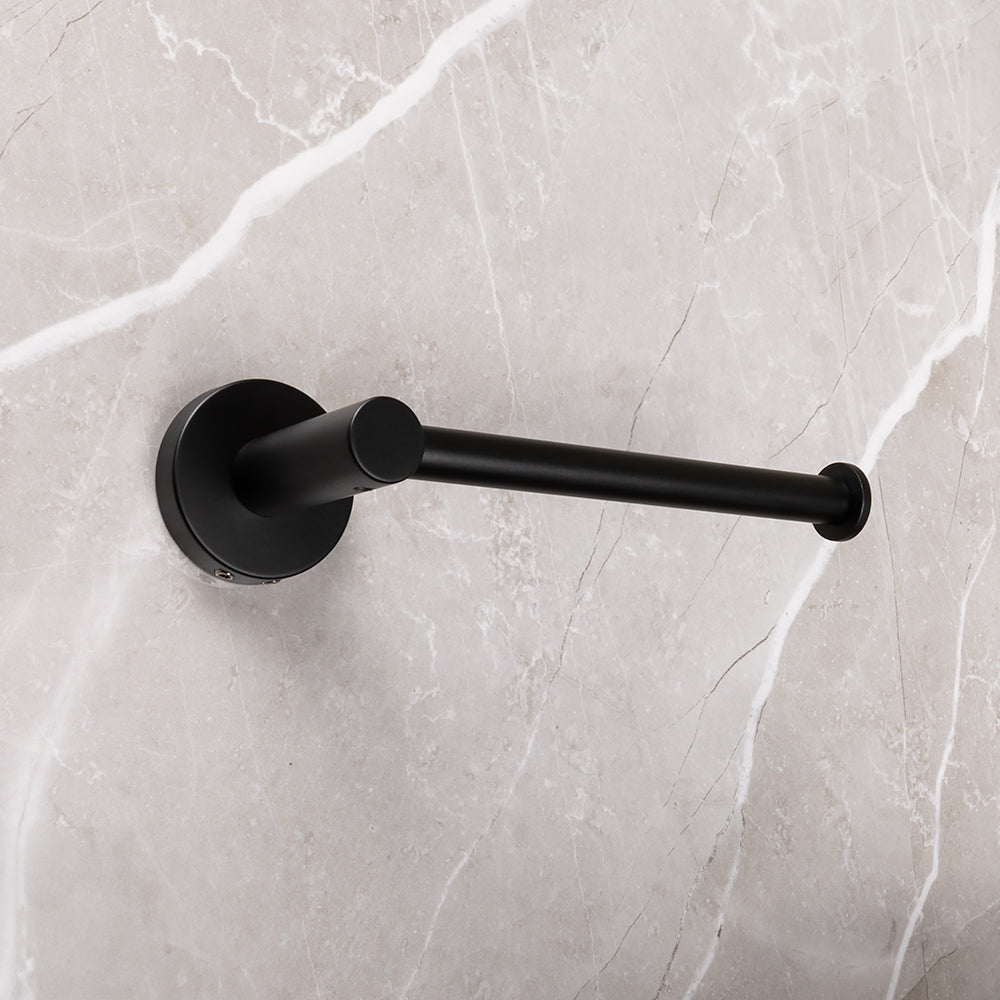 Farina Toilet Roll Holder Matte Black Buildmat