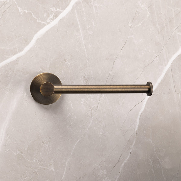 Alma Farina Toilet Roll Holder Brushed Vintage Antique Brass