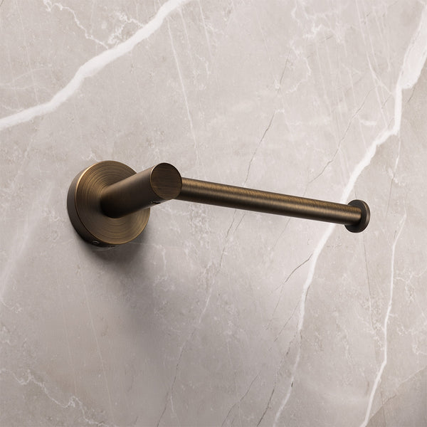 Alma Farina Toilet Roll Holder Brushed Vintage Antique Brass