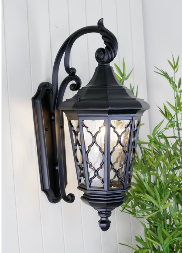 Telbix Brinley 35 Exterior Wall Light Black