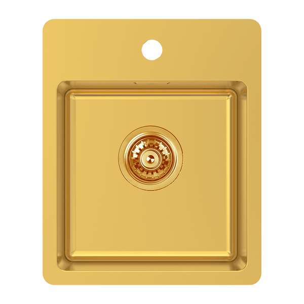 Abey Bs2 Bar Sink With Tap Landing Eureka Gold