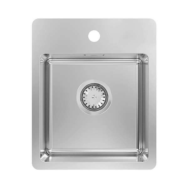 Abey Bs2 Bar Sink With Tap Landing Stainless Steel