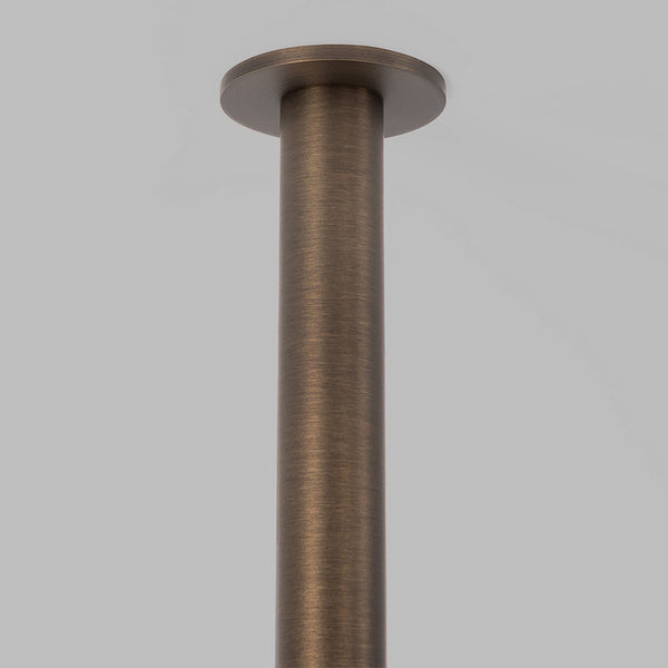 Alma Mira Brushed Vintage Antique Brass Ceiling Shower Arm 400mm