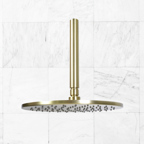 Alma Mira Brushed Brass Gold Ceiling Shower Arm