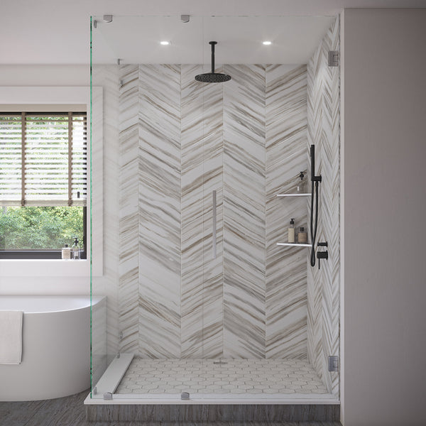 Alma Mira Matte Black Ceiling Shower Arm