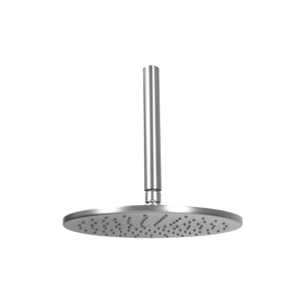 Alma Mira Brushed Nickel Ceiling Shower Arm and Head