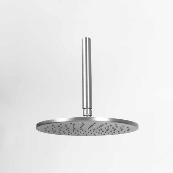 Alma Mira Brushed Nickel Ceiling Shower Arm and Head