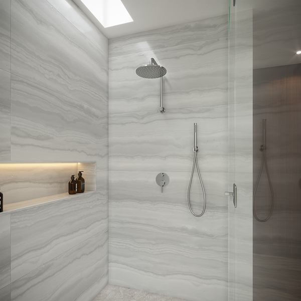 Alma Mira 250mm Brushed Nickel Shower Head