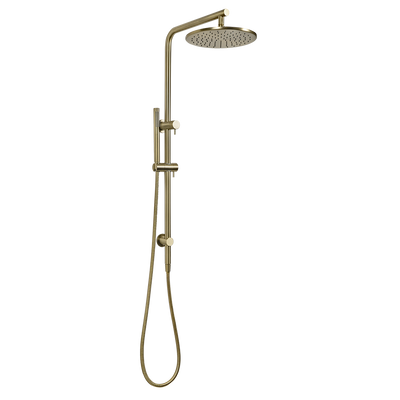 Mira Brushed Brass Gold Shower Rail Twin Set