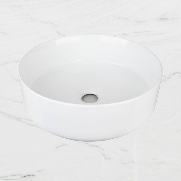 Keva Jodi Gloss White Circle Basin