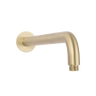 Alma Mira Brushed Brass Gold Curved Shower Arm