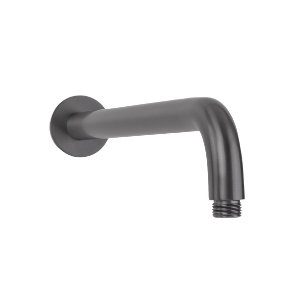 Alma Mira Brushed Gunmetal Curved Shower Arm