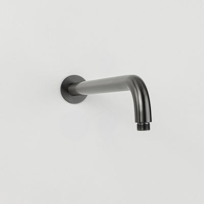 Mira Brushed Gunmetal Curved Shower Arm