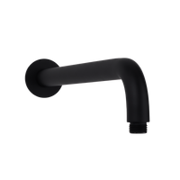 Alma Mira Matte Black Curved Shower Arm