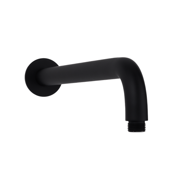 Alma Mira Matte Black Curved Shower Arm