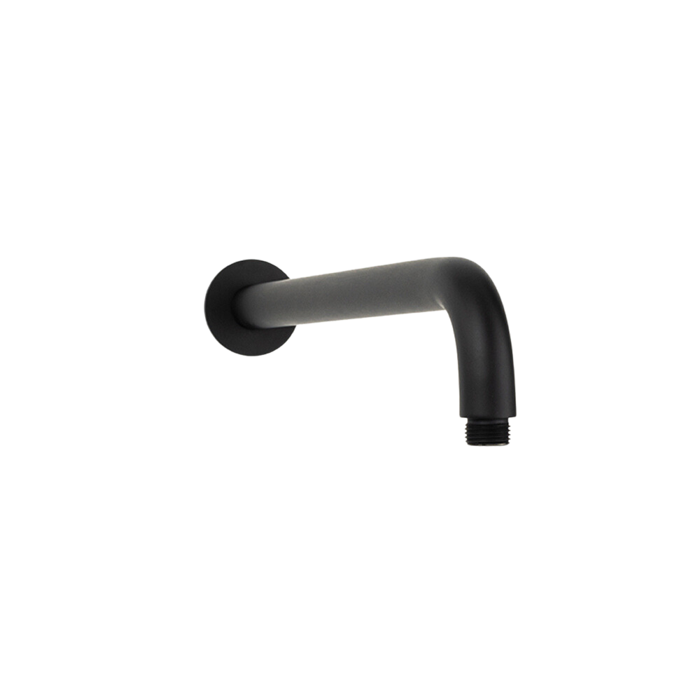 Mira Matte Black Curved Shower Arm