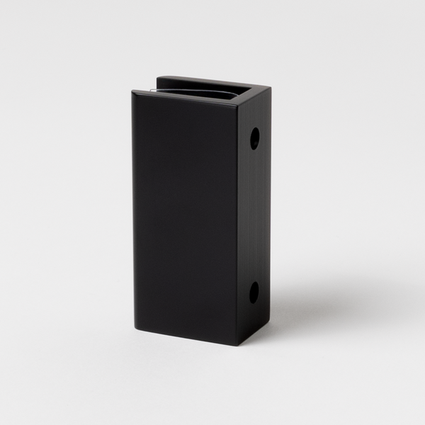 Alma Brina Shower Glass Clamp Matte Black