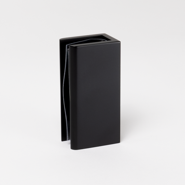 Alma Brina Shower Glass Clamp Matte Black