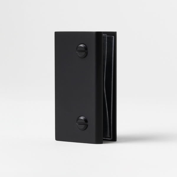 Alma Brina Shower Glass Clamp Matte Black
