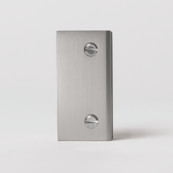 Alma Brina Shower Glass Clamp Brushed Nickel