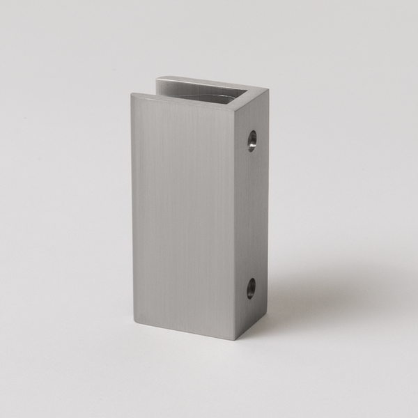 Alma Brina Shower Glass Clamp Brushed Nickel