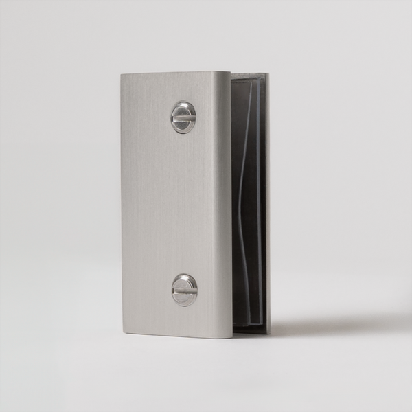 Alma Brina Shower Glass Clamp Brushed Nickel