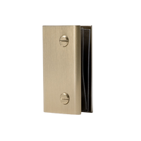 Alma Brina Shower Glass Clamp Brushed Brass Gold