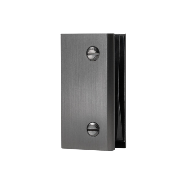 Alma Brina Shower Glass Clamp Brushed Gunmetal