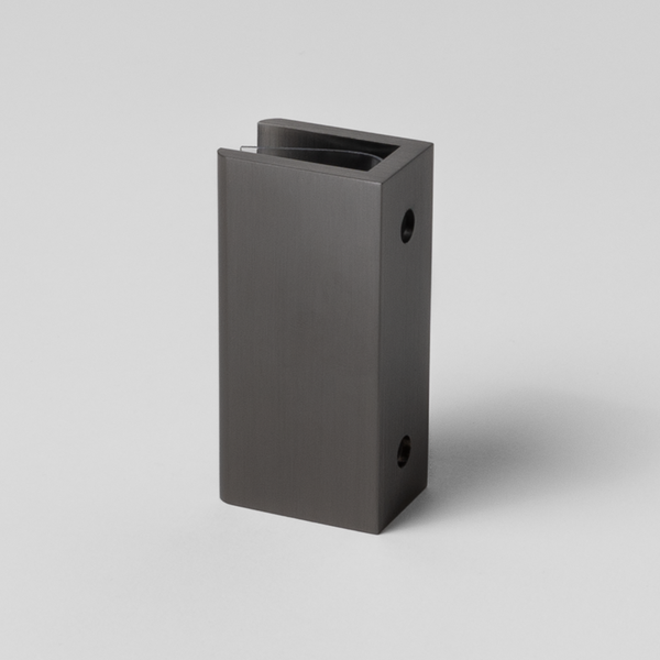Alma Brina Shower Glass Clamp Brushed Gunmetal