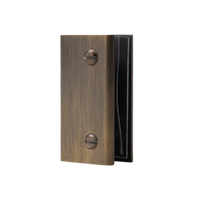 Alma Brina Shower Glass Clamp Brushed Vintage Antique Brass