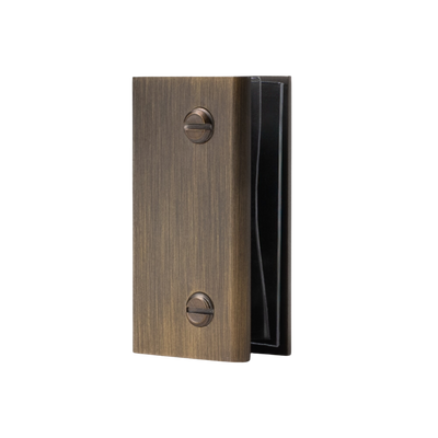 Alma Brina Shower Glass Clamp Brushed Vintage Antique Brass