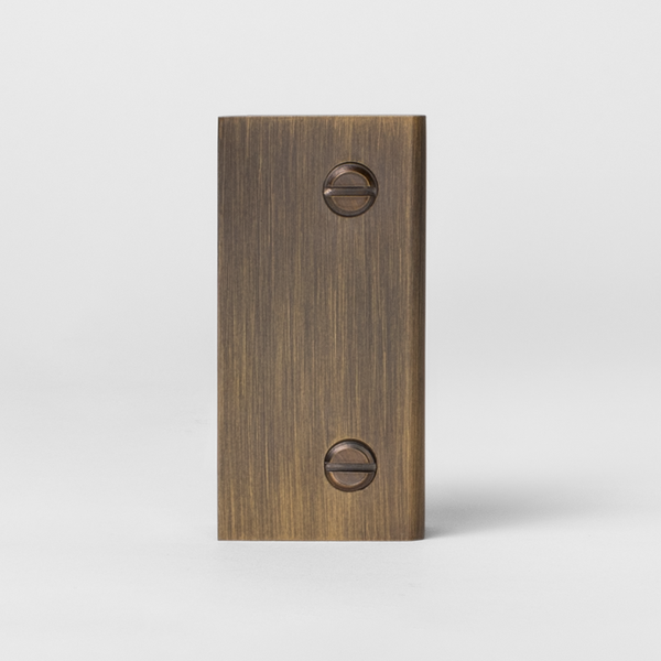 Alma Brina Shower Glass Clamp Brushed Vintage Antique Brass