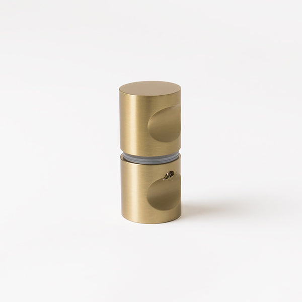 Alma Zala Shower Door Handle Brushed Brass Gold