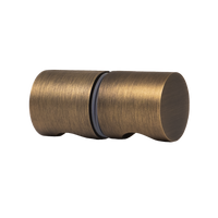 Alma Zala Shower Door Handle Brushed Vintage Antique Brass