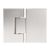 Alma Anton Shower Hinge Brushed Nickel