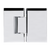 Alma Anton Shower Hinge Chrome CLEARANCE