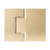 Alma Anton Shower Hinge Brushed Brass Gold