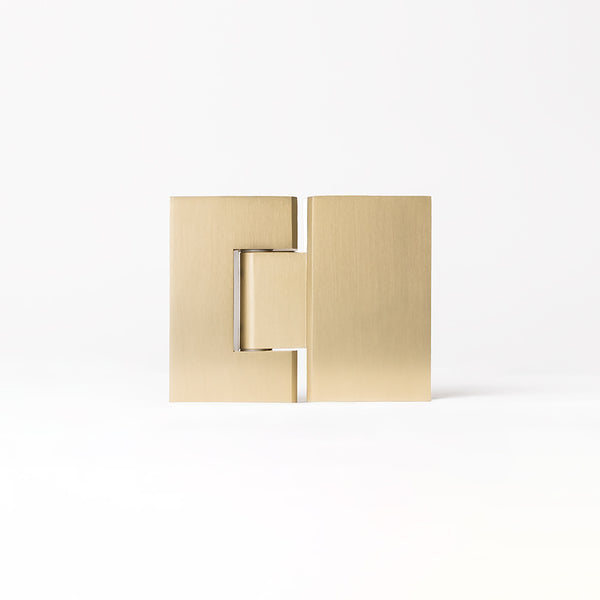Alma Anton Shower Hinge Brushed Brass Gold