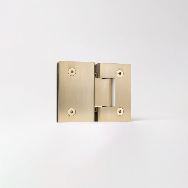 Alma Anton Shower Hinge Brushed Brass Gold