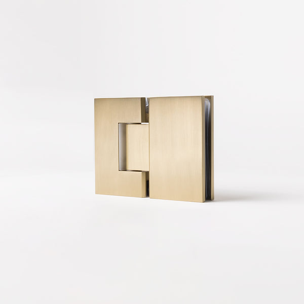 Alma Anton Shower Hinge Brushed Brass Gold