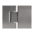 Alma Anton Shower Hinge Brushed Gunmetal