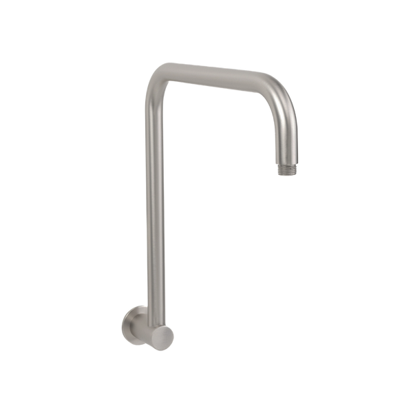 Alma Mira Brushed Nickel High Rise Upswept Shower Arm
