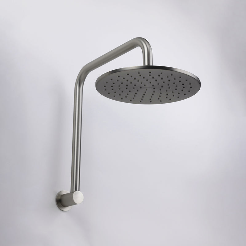 Mira Brushed Nickel High Rise Upswept Shower Arm