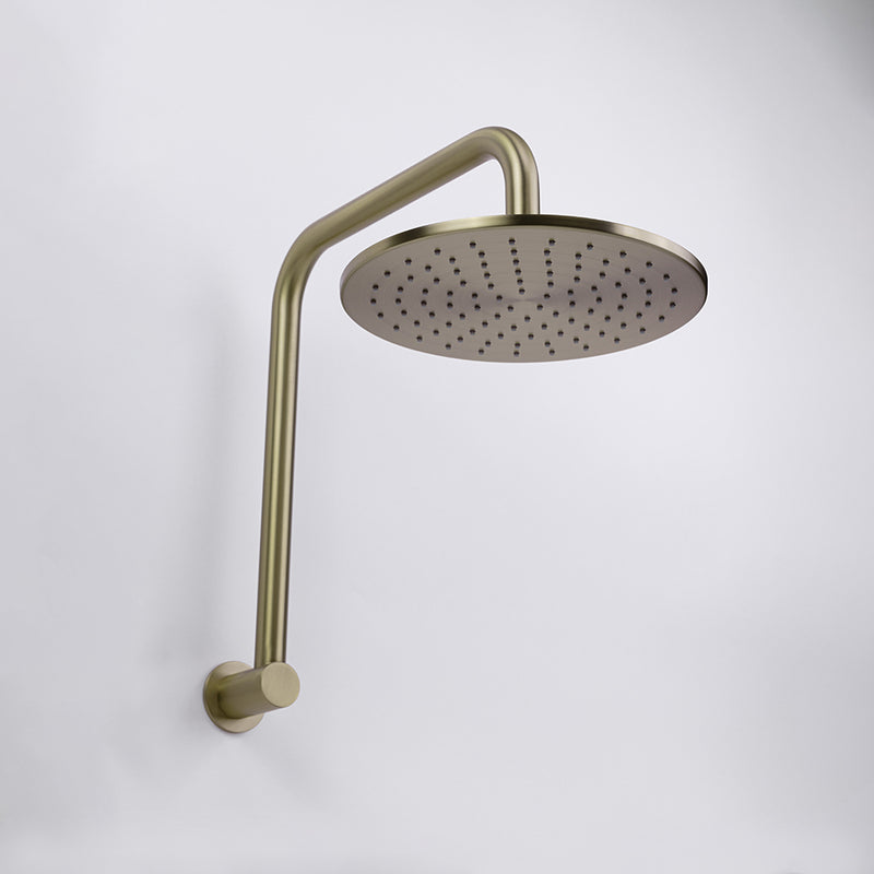 Mira 250mm Brushed Brass Gold Shower Head