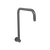 Alma Mira Brushed Gunmetal High Rise Upswept Shower Arm