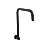 Alma Mira Matte Black High Rise Upswept Shower Arm