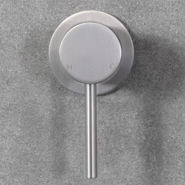 Alma Mira Brushed Nickel Wall Mixer