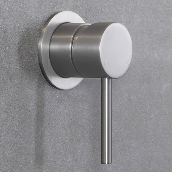 Alma Mira Brushed Nickel Wall Mixer