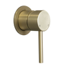 Alma Mira Brushed Brass Gold Wall Mixer
